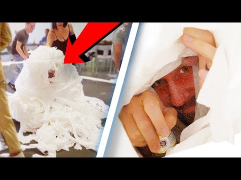 We Trapped Our Boss In Toilet Paper! Video