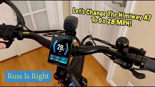 Secret Way To Change The Himiway A7 To 28 MPH!
