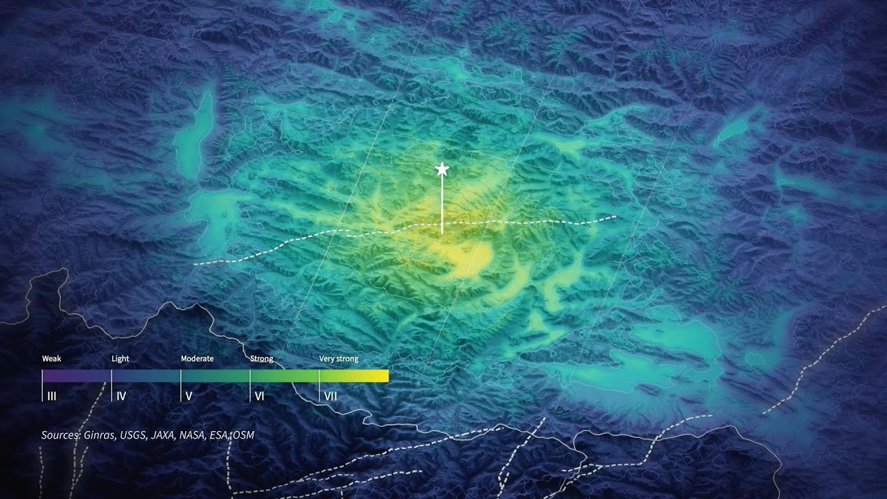 Animated map: Earthquake in China's remote Tibet | AFP
