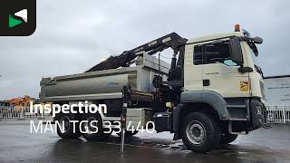 Camion-benne MAN TGS 33.440 6X4 HIAB X-HIDUO 188 E-3 Crane Kran 10m3 2-way tipper | Image 4 - Autoline