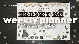📝Plan with me in my Hemlock & Oak Catchall Weekly Planner| Week of June 8th 🖋️#planner #stickers