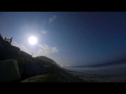 Moonrise at Torrey Pines Beach