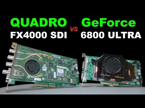 GeForce 6800 Ultra vs Quadro FX4000 SDI on AMD Phenom II X4 965