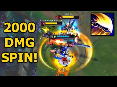 2000 DAMAGE PER SPIN (E) !! - NEW FULL AD GAREN BUILD