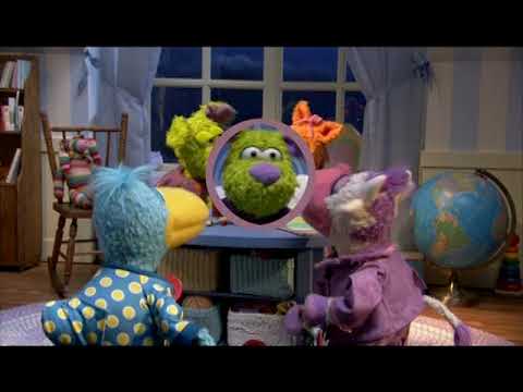 Trailer frame: the four Pajanimals tucked in as the lullaby cadence resolves