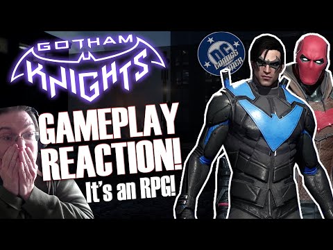 Gotham Knights GAMEPLAY Reaction! New Red Hood and Nightwing showcase!