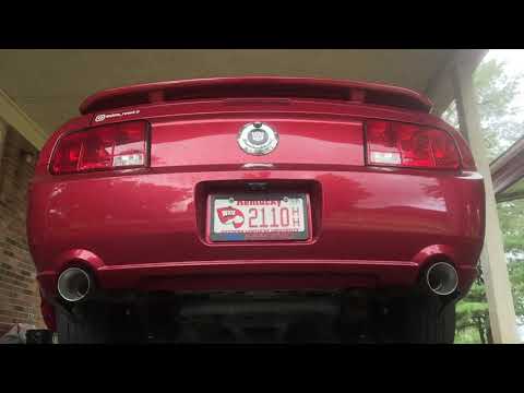2005 Mustang with Cherry Bomb M80 Chambered Mufflers.