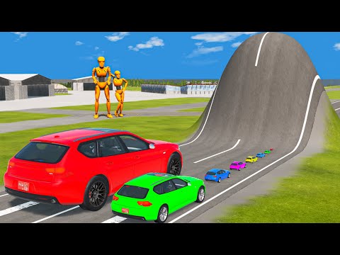 Small to Giant Cars vs Giant Bulge - BeamNG.drive