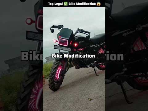 Top 3 Legal Bike Modification In India 😮 #bike #modification