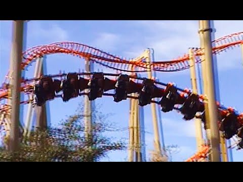 Off-ride footage of a Twisted Typhoon train
