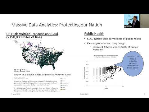 Barnard Computer Science Seminar - David Bader - New Jersey Institute of Technology - May 5, 2023