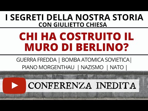 Giulietto Chiesa presenta il libro "Chi ha costruito il Muro di Berlino?"