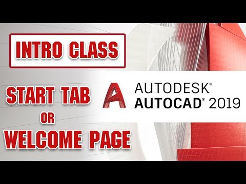 Start Tab | AutoCad 2019 Full Course Part 01