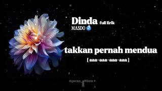 Download lagu MASDO - Dinda ( full lirik no music )  mp3