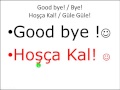 Turkish lessons 1.How to say ”hello- Hi and goodbye” in Turkish