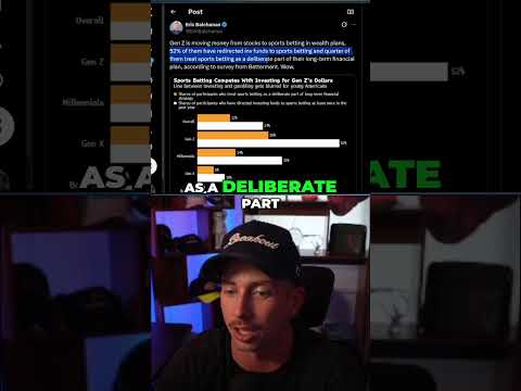 Tradermayne reveals that Gen Z is turning to sports betting to avoid being broke.
