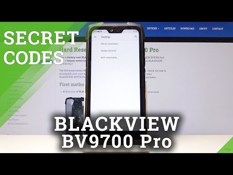 Secret Codes Blackview BV9700 Pro - Secret Options / Test Menu / Hidden Modes
