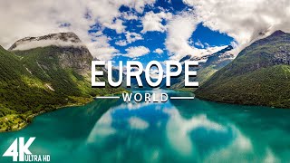FLYING OVER EUROPE (4K UHD) - Relaxing Music Along With Beautiful Nature Videos - 4K Video HD