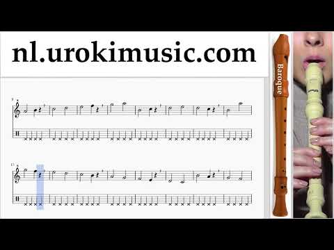 Blokfluit Leren Spelen (B.) Clean Bandit - Rockabye ft Sean Paul Anne-Marie Tablatura Deel#1