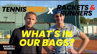 I met @Tennisnerd!! What's in our tennis bag? | Rackets & Runners X Tennisnerd