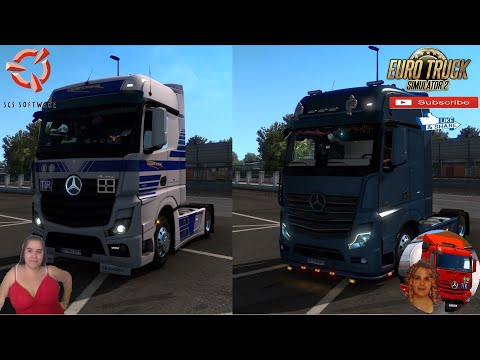 Euro Truck Simulator 2 (1.38 Beta) Mercedes Actros MP4 vs Mercedes Actros MP5 + DLC's & Mods