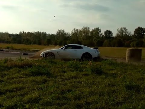 Time4rally Oleśnica - Nissan GT-R vs. dziura crash 7.10.2018