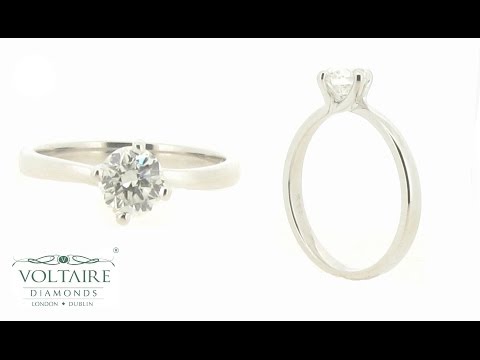 Round Brilliant Solitaire Twist Engagement Ring  ER 1145