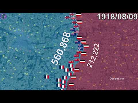 Battle of Amiens in 1 minute using Google Earth