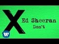 Ed Sheeran - Dont [Official] - YouTube