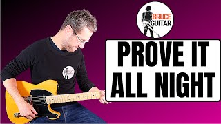 Bruce Springsteen - Prove It All Night guitar lesson