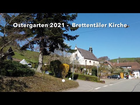 Der Ostergarten in der Brettentäler Kirche - Freiamt 4.4.2021