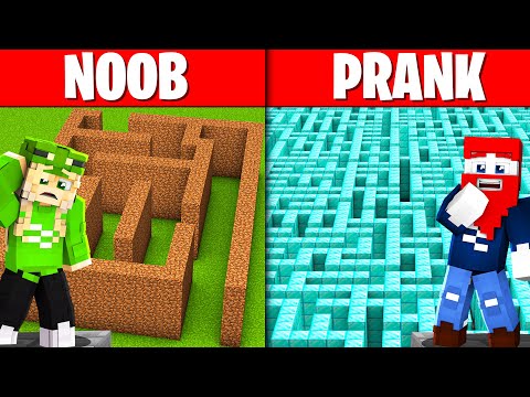 Ich PRANKE ELINA mit FALLEN LABYRINTH - Minecraft