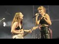 Taylor Swift & HAIM performing Gasoline/Love Story Mashup - Live at O2 Arena in London