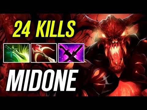 MidOne • Shadow Fiend • 24 KILLS — Pro MMR Gameplay Dota 2