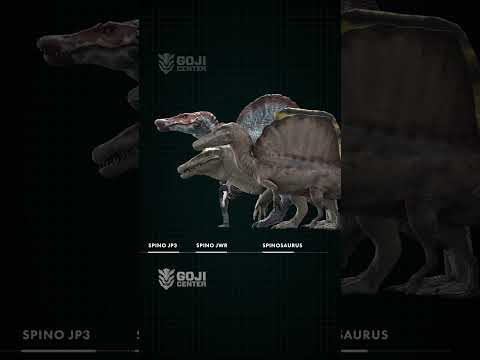 Real life Spino compared to Jurassic Park Spinos #jurassicworldrebirth #dinosaur