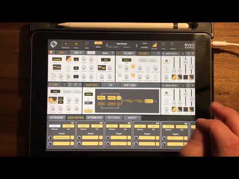 Synthmaster one for iPad overview