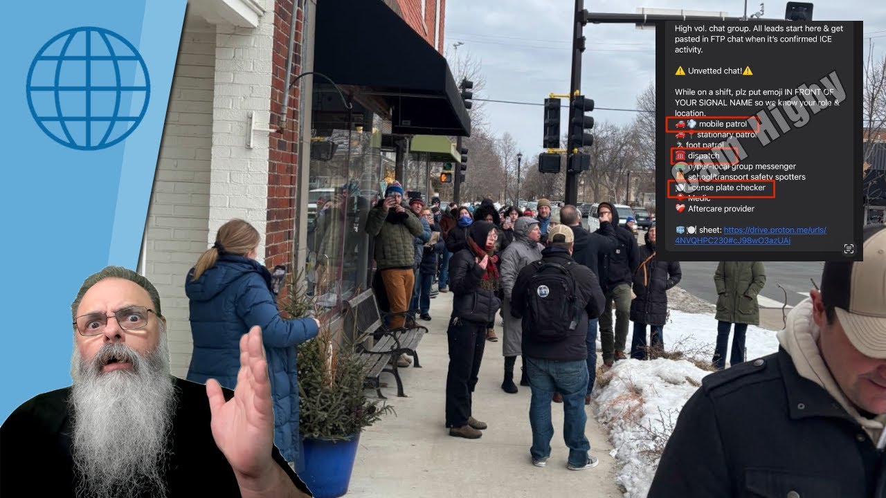 ATIVISTAS ANTI-ICE em MINNEÁPOLIS se ORGANIZAM em GRUPOS de SIGNAL com TURNOS, FUNÇÕES e SISTEMAS