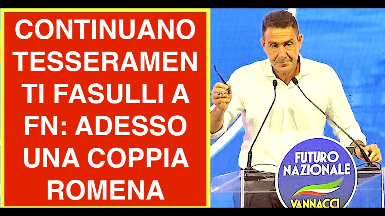CONTINUANO TESSERAMENTI FASULLI A FN: ADESSO UNA COPPIA ROMENA