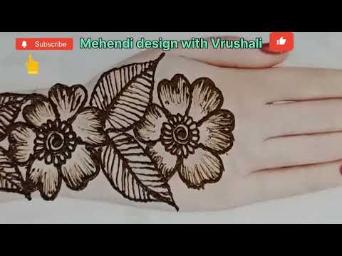 Flowers Mehndi design | simple mehndi design |
