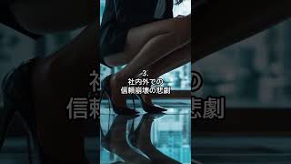 ミニスカ美人秘書の隠蔽劇、失敗が導いた5つの悲劇: The Cover-Up Drama of the Mini-Skirted Beautiful Secretary #shorts