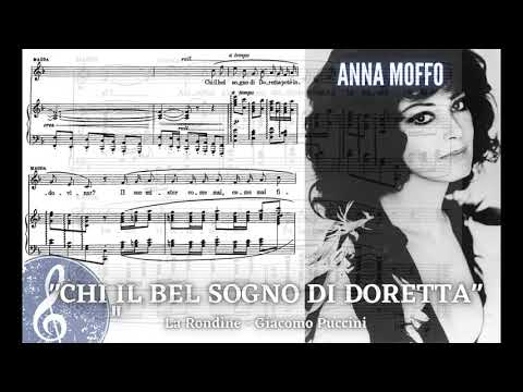 "Chi il bel sogno di Doretta" La Rondine - Anna Moffo (with score!) HD 1080p
