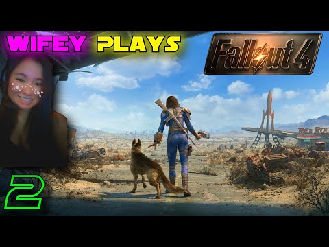 Wifey Plays Fallout 4 | MELEE ONLY | Part 2 - Our First DEATHCLAW