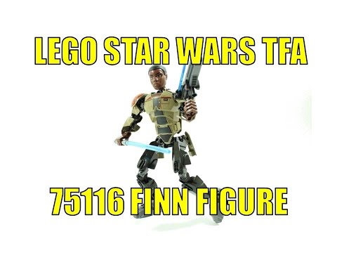 LEGO 2016 STAR WARS TFA FINN 75116 BUILDABLE FIGURE UNBOXING & REVIEW Video
