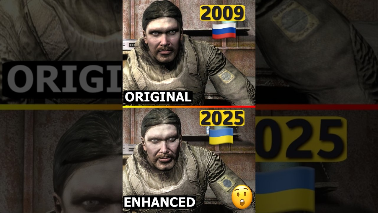 ☢️ Voiceover in STALKER Original 2009 vs Enhanced 2025 #Shorts #Stalker #games #youtubeshorts #vs