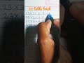 23 table easy trick ✍️✍️#study #table