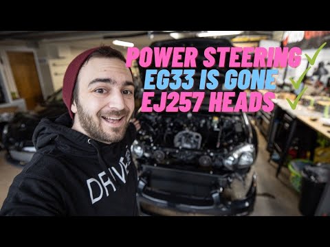 Finally Back on Track! Chase Bays Power Steering Kit and Our EJ257 Heads are back!