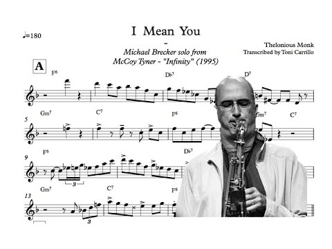 Michael Brecker - I Mean You (Solo Transcription)