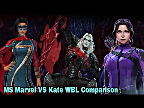 Ms Marvel VS Kate Bishop WBL Knull Comparison - Marvel Future Fight