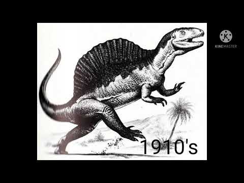 Spinosaurus Evolution through paleontology (1910 to 2020)