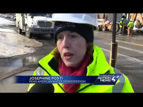 Castle Shannon water main break affects business, senior high-rise